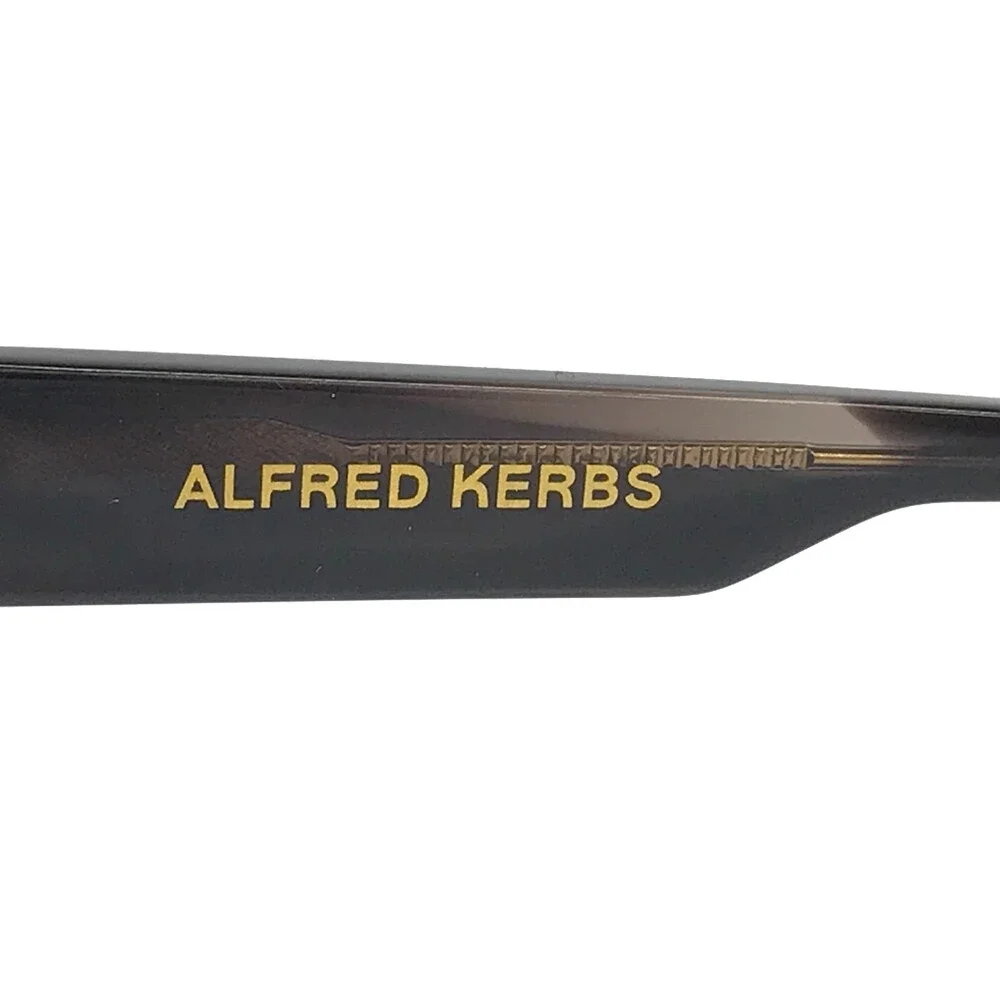 Alfred Kerbs Eyeglasses Frames MIO BK Black Gray Marble Horn Full Rim 54-16-135